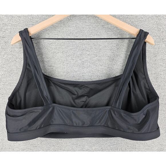 MADEWELL PLUS WOMENS BLACK BALCONETTE BIKINI TOP SECOND WAVE SIZE 3X STYLE MD347 - Picture 2 of 10